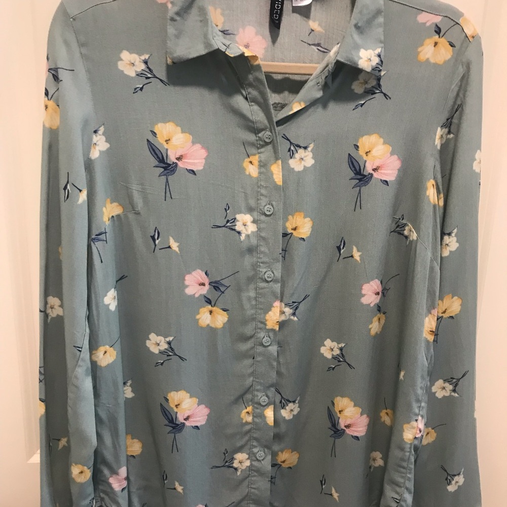 Floral Button Down Blouse